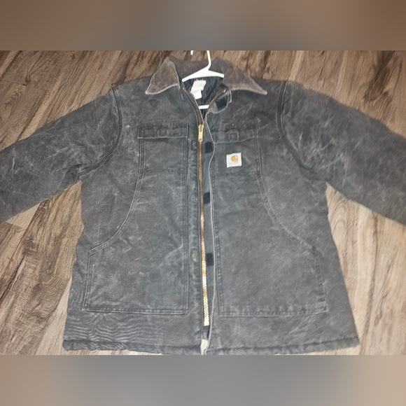 Vintage Carhartt Mens Quilted black chore coat XL 48 Regular - Picture 11 of 16